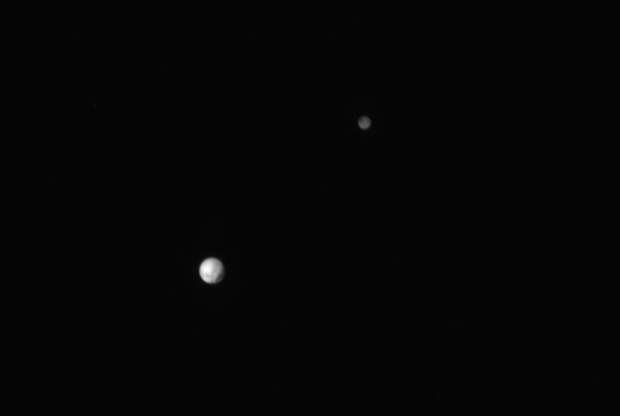 Pluto and its moon Charon imaged on June 29th as New Horizons moves ever closer.
